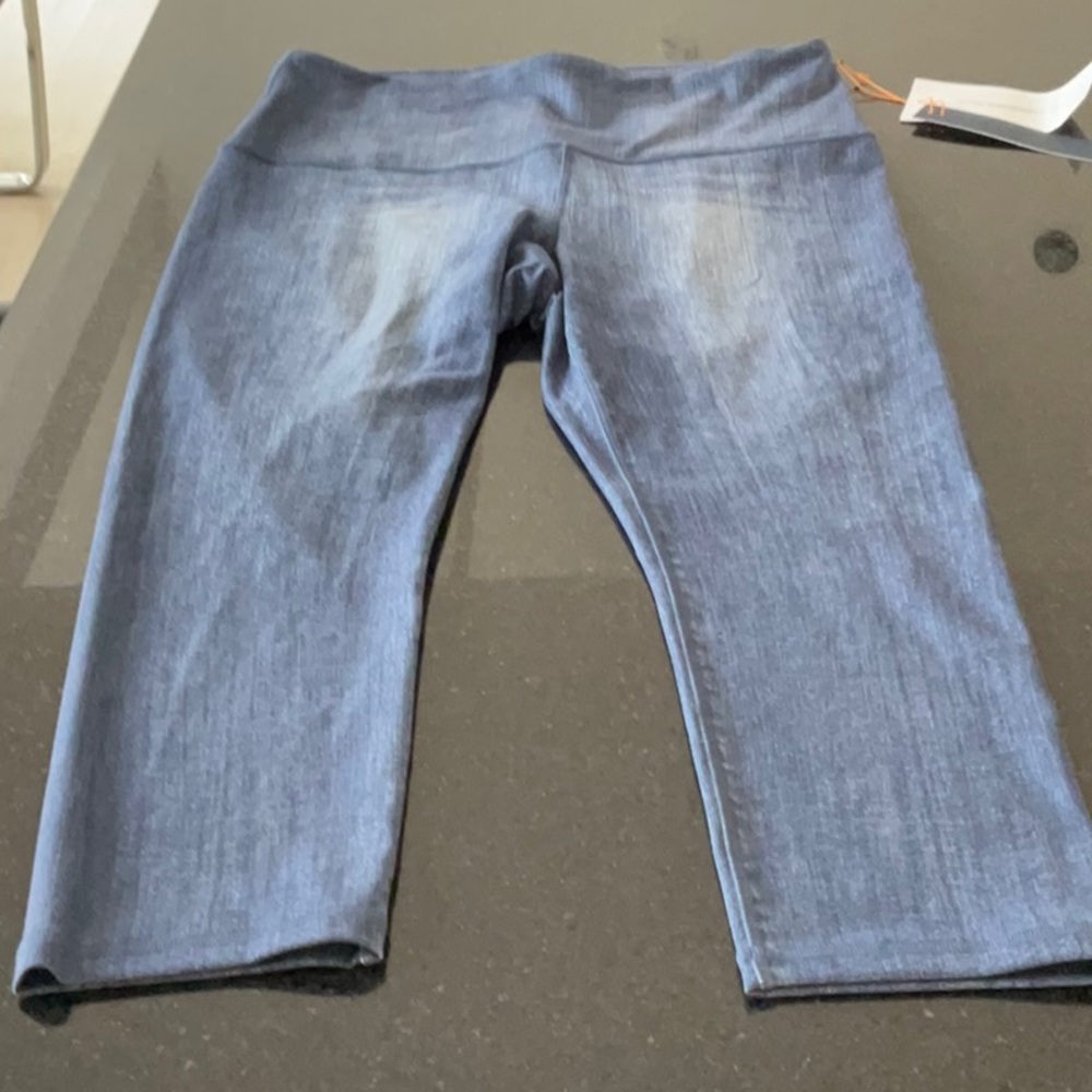 Lucy Denim Blue Cropped Pants